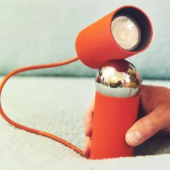 Lampa Stołowa Bilboquet Czerwona Flos