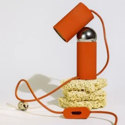 Lampa Stołowa Bilboquet Czerwona Flos