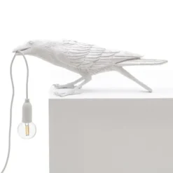 Lampa Stołowa Bird Playing Biała Seletti