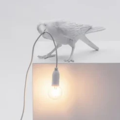 Lampa Stołowa Bird Playing Biała Seletti
