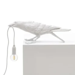 Lampa Stołowa Bird Playing Biała Seletti