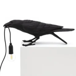 Lampa Stołowa Bird Playing Czarna Seletti