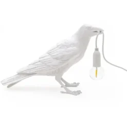 Lampa Stołowa Bird Waiting Biała Seletti