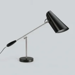 Lampa Stołowa Birdy Czarno-Stalowa Northern