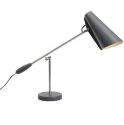 Lampa Stołowa Birdy Szaro-Stalowa Northern