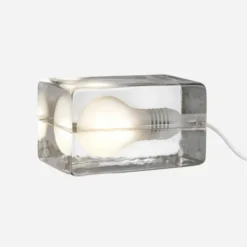 Lampa Stołowa Block Biały Przewód Design House Stockholm