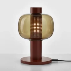 Lampa Stołowa Bonbori 42 Cm Przydymiony Brąz Brokis