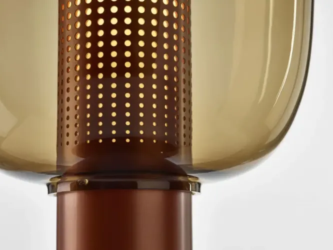 Lampa Stołowa Bonbori 42 Cm Przydymiony Brąz Brokis