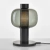 Lampa Stołowa Bonbori 42 Cm Przydymiona Szara Brokis