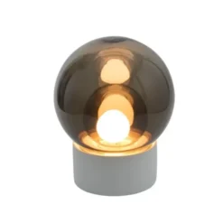 Lampa Stołowa Boule Szara-Szara- Biała S Pulpo