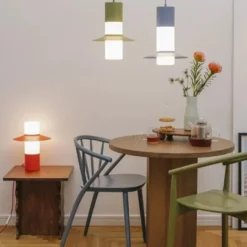 Lampa Stołowa Caponio Czerwona Ummo