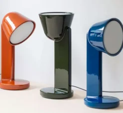 Lampa Stołowa Ceramique Down Niebieska Flos