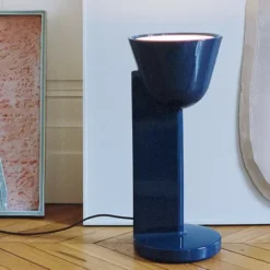 Lampa Stołowa Ceramique Up Niebieska Flos
