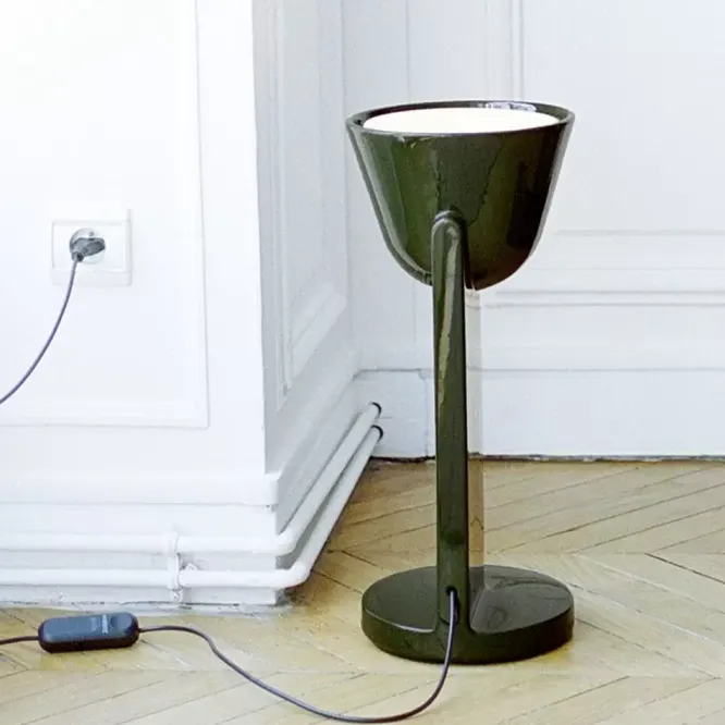 Lampa Stołowa Ceramique Up Zielona Flos