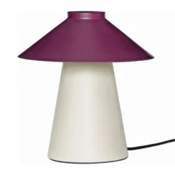 Lampa Stołowa Chipper Piaskowo-Burgundowa Hubsch