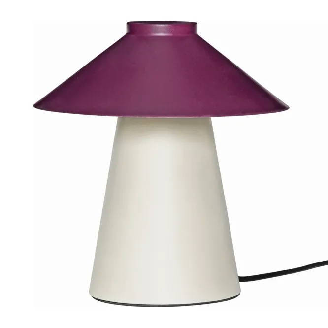 Lampa Stołowa Chipper Piaskowo-Burgundowa Hubsch