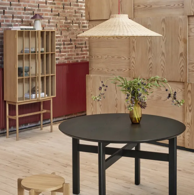 Lampa Stołowa Chipper Piaskowo-Burgundowa Hubsch