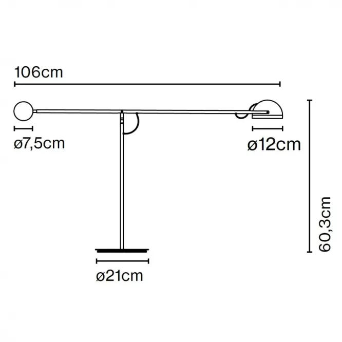 Lampa Stołowa Copérnica Red Marset