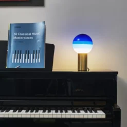 Lampa Stołowa Dipping Light S Blue Brass Marset