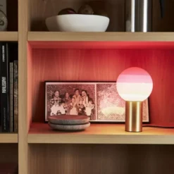 Lampa Stołowa Dipping Light S Pink Brass Marset