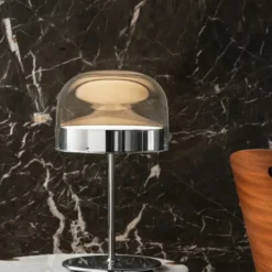 Lampa Stołowa Equatore 42 Cm Chromowana Fontana Arte