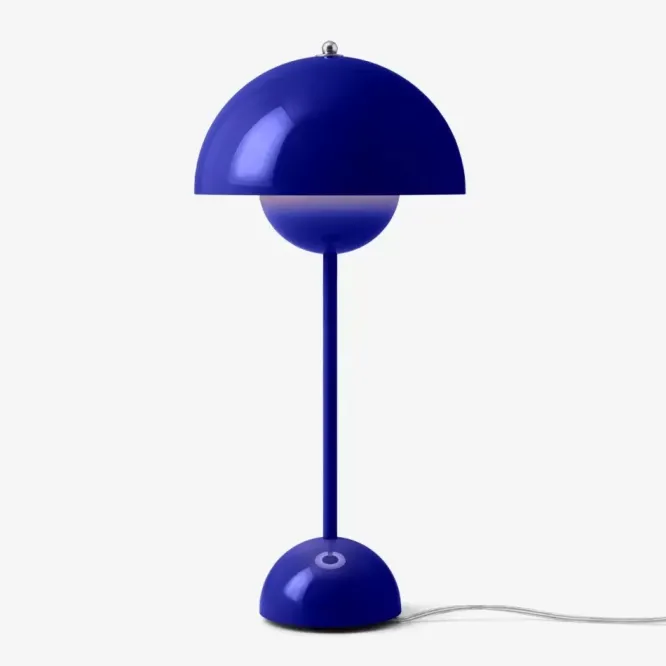 Lampa Stołowa Flowerpot Vp3 Cobalt Blue Andtradition