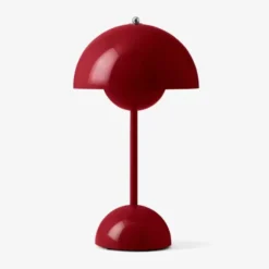 Lampa Stołowa Flowerpot Vp9 Czerwona Andtradition