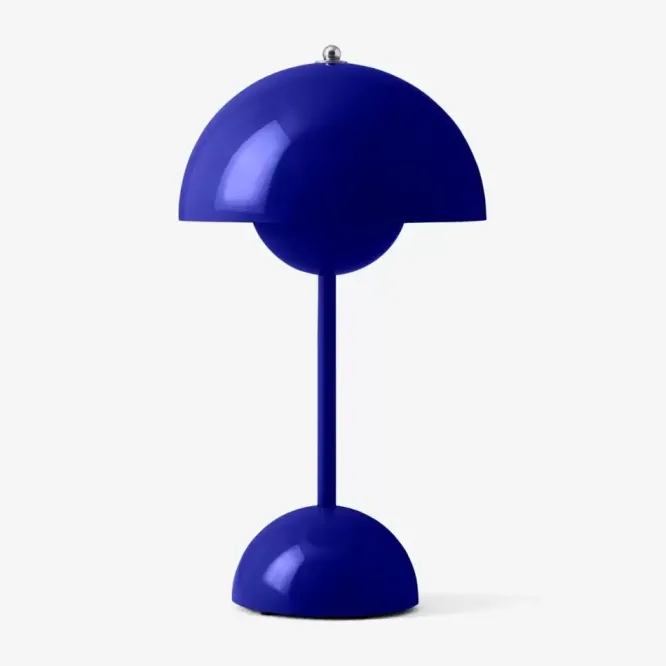 Lampa Stołowa Flowerpot Vp9 Kobaltowa Niebieska Andtradition