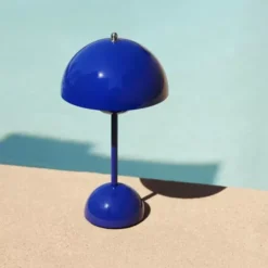 Lampa Stołowa Flowerpot Vp9 Kobaltowa Niebieska Andtradition