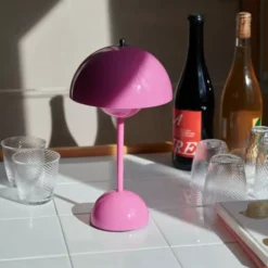 Lampa Stołowa Flowerpot Vp9 Różowa Andtradition