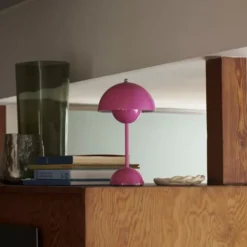 Lampa Stołowa Flowerpot Vp9 Różowa Andtradition