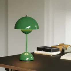Lampa Stołowa Flowerpot Vp9 Signal Green Andtradition