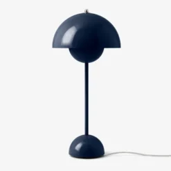 Lampa Stołowa Flowerpot Vp3 Steel Blue Andtradition