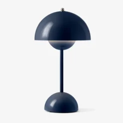 Lampa Stołowa Flowerpot Vp9 Steel Blue Andtradition