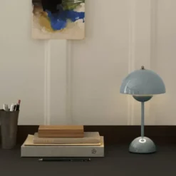 Lampa Stołowa Flowerpot Vp9 Stone Blue Andtradition