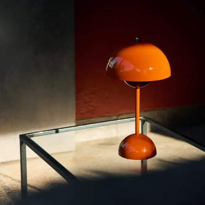 Lampa Stołowa Flowerpot Vp9 Zesty Orange Andtradition