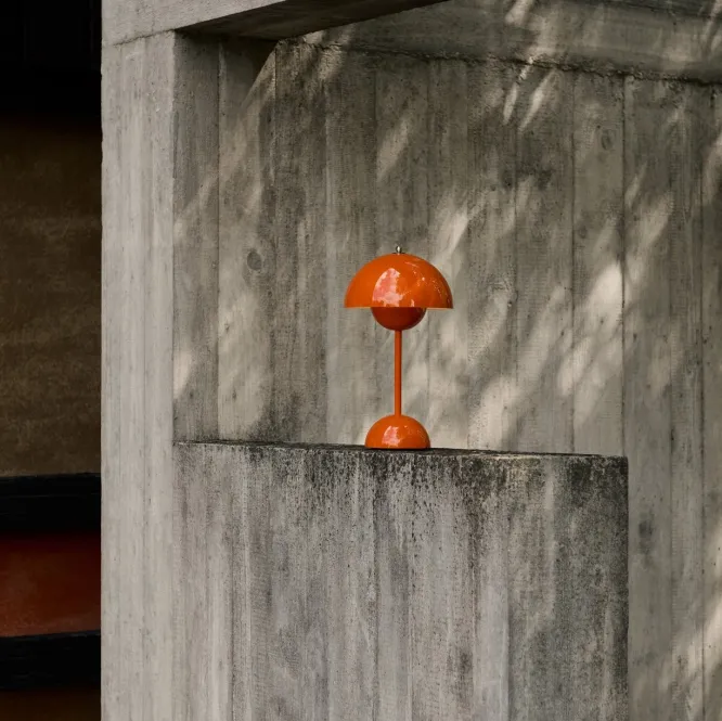 Lampa Stołowa Flowerpot Vp9 Zesty Orange Andtradition