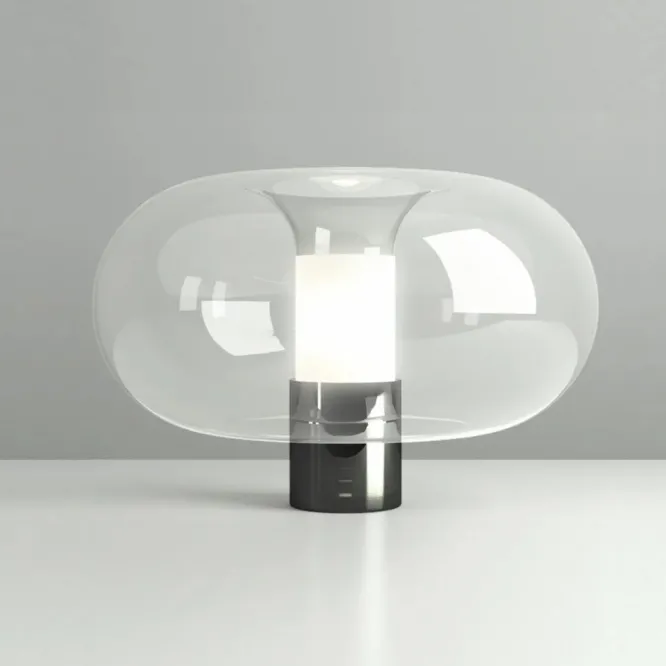 Lampa Stołowa Fontanella 27 Cm Czarna Fontana Arte