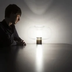 Lampa Stołowa Fontanella 20 Cm Mosiężna Fontana Arte