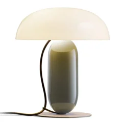 Lampa Stołowa Gambosa M Biało-Szara Marset