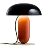 Lampa Stołowa Gambosa M Czarno-Pomarańczowa Marset