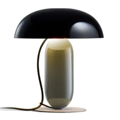 Lampa Stołowa Gambosa M Czarno-Szara Marset
