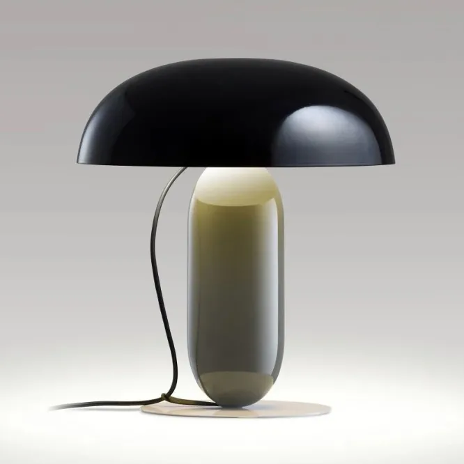 Lampa Stołowa Gambosa M Czarno-Szara Marset