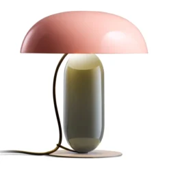 Lampa Stołowa Gambosa M Różowo-Szara Marset