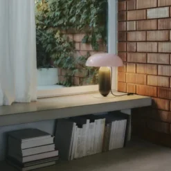 Lampa Stołowa Gambosa M Różowo-Szara Marset