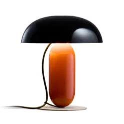 Lampa Stołowa Gambosa S Czarno-Pomarańczowa Marset