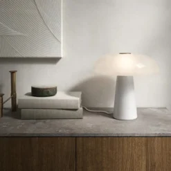 Lampa Stołowa Glossy Biała
