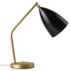 Lampa Stołowa Grashoppa Czarna Połysk Gubi
