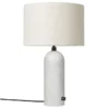 Lampa Stołowa Gravity 49 Cm Biały Marmur Klosz Canvas Gubi
