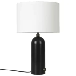 Lampa Stołowa Gravity 49 Cm Czerniona Stal Biała Gubi